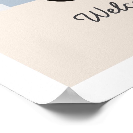 ザビッグワンボーイズビーチサーフ誕生日 ポスター (角)