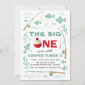 ザビッグワンボーイファースト誕生日 招待状 (正面)
