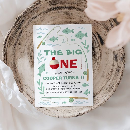 ザビッグワンボーイファースト誕生日 招待状