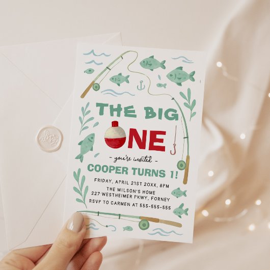 ザビッグワンボーイファースト誕生日 招待状