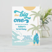 ザビッグワンレトロサーフ1st誕生日パーティー 招待状 (スタンド正面)