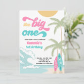 ザビッグワンレトロサーフ1st誕生日パーティー 招待状 (スタンド正面)