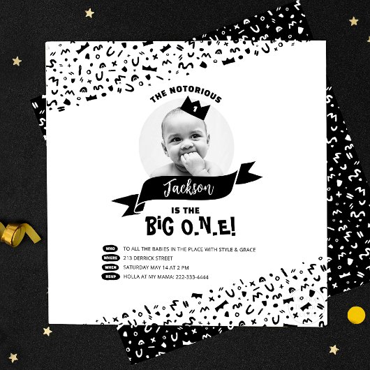 ザビッグワン誕生日90年代ヒップホップ悪名高いワン 招待状