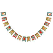 ザビッグワン魚釣りテーマボーイズファースト誕生日 バンティングフラッグ (全)