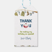 ザビッグワン魚釣り誕生日サンキューラベル ギフトタグ (正面)