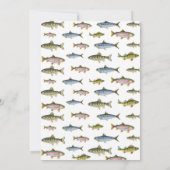 ザビッグワン魚釣り誕生日招待状 招待状 (裏面)