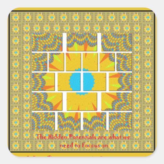 ザビッグ写真アートプリント スクエアシール (正面)