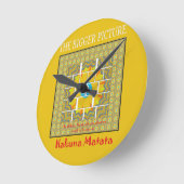 ザビッグ写真アートプリント ラウンド壁時計 (傾斜)