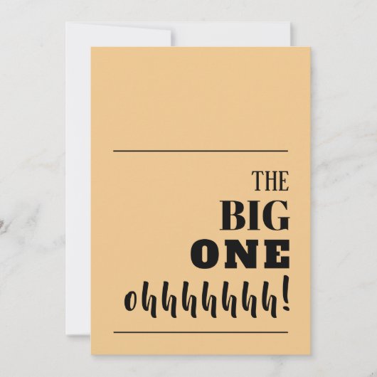 ザビッグ100誕生日招待状 (正面)