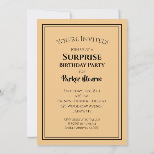 ザビッグ100誕生日招待状 (裏面)