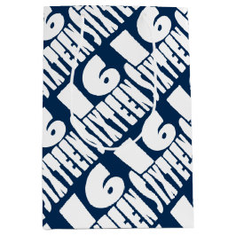 ザビッグ16誕生日 ミディアムペーパーバッグ