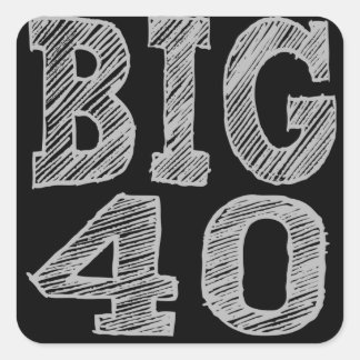 ザビッグ40フォーティート誕生日 スクエアシール