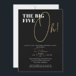 ザビッグ5オーブラック50thサプライズ誕生日 招待状<br><div class="desc">ブラックThe Big Five Oh 50thサプライズ誕生日招待状お客様は、この招待を見るだけで特別なパーティーになることを知っている！</div>