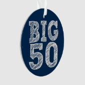 ザビッグ50フィティート誕生日 オーナメント (正面)