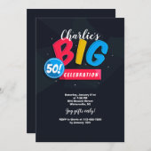 ザビッグ50招待状 招待状 (正面/裏面)
