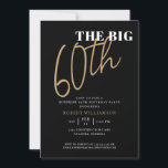 ザビッグ60thサプライズ誕生日ブラック金ゴールド 招待状<br><div class="desc">ビッグ60thサプライズ誕生日ブラック金ゴールド招待状お客様は、この招待を見るだけで特別なパーティーになることを知っているだろう！</div>