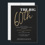 ザビッグ60thサプライズ誕生日ブラック金ゴールド 招待状<br><div class="desc">ビッグ60thサプライズ誕生日ブラック金ゴールド招待状お客様は、この招待を見るだけで特別なパーティーになることを知っているだろう！</div>