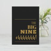 ザビッグ90ブラック金ゴールドバースデーパーティ招待状 (スタンド正面)