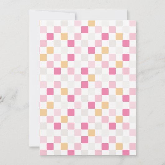 ザビッグ・ワン・ガールズ第1ビーチサーフ誕生日 招待状 (裏面)