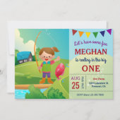 ザビッグ・ワン・ガールズ魚釣り第1回生誕祭パーティー 招待状 (正面)