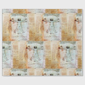 ザビトゥルヴィアンマンバイレオナルドアンティークパーチメント ラッピングペーパー (フラット)