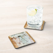 ザビトゥルーアン男性アンティーク羊皮紙 コースター (右側)