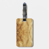 ザビトゥルーアン男性アンティーク羊皮紙 ラゲッジタグ (裏面縦)