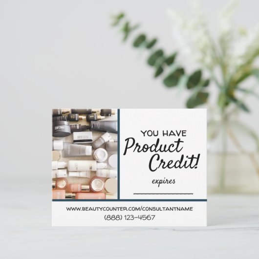 ザビューティカウンター商品クレジットはがき ポストカード (スタンド正面)