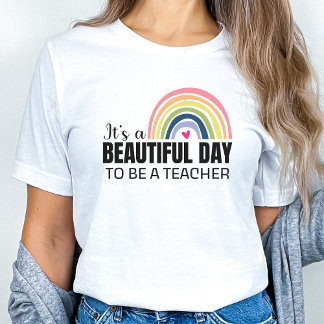 ザビューティフルデイ先生レインボーTシャツ Tシャツ