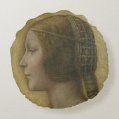 ザビューティフルプリンセス(レオナルド・ダ・ヴィンチ) ラウンドクッション (裏面)