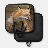 ザビューティフルレッドキツネ 鍋敷き (正面/裏面)