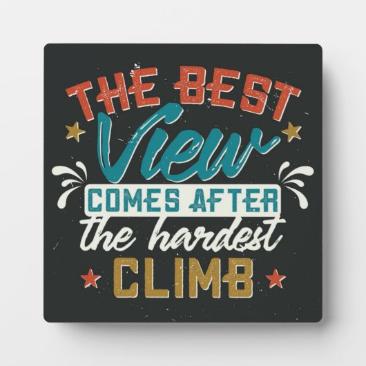 ザビュ最高のーのやる気を起こさせる引用文 フォトプラーク (正面)