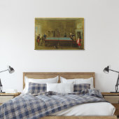 ザビリヤードルーム(油オンキャンバス) キャンバスプリント (インサイチュ (寝室))