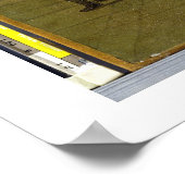 ザビリヤードルーム(油オンキャンバス) ポスター (角)