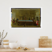 ザビリヤードルーム(油オンキャンバス) ポスター (キッチン)