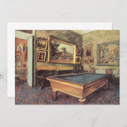 ザビリヤード室アットメニル・ヒューバート(エドガー・デガス) (正面/裏面)