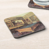 ザビリヤード室アットメニル・ヒューバート（エドガー・デガス） コースター (左側)