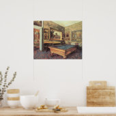 ザビリヤード室アットメニル・ヒューバート（エドガー・デガス） ポスター (キッチン)