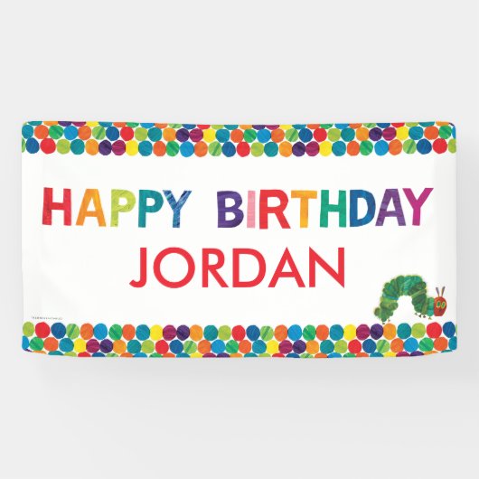 ザビリーオングキャタピラー誕生日バナー 横断幕 (横)