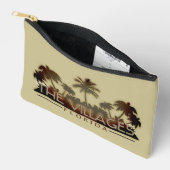 ザビレッジフロリダパームのジップパウチ アクセサリーポーチ (見開き)