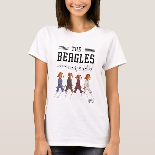 ザビーグルズウィメンズホワイト Tシャツ (正面)