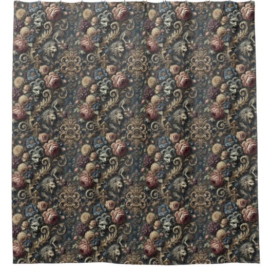 ザビーズインズ – ゴシックビクトリアン シャワーカーテン (正面)