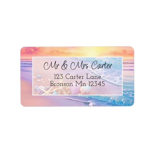 ザビーチアットサンセット ラベル (正面)