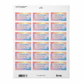 ザビーチアットサンセット ラベル (フルシート)