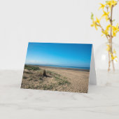 ザビーチアットトロンスコットランドポストカード カード (黄色い花)