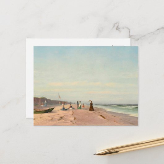 ザビーチアットロングブランチ,ニュージャージー ポストカード (正面/裏面インサイチュ)