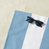 ザビーチクフランスのラッドブルーカバナストライプ ビーチタオル (インサイチュ)