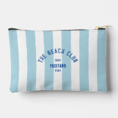 ザビーチクラブクレストブルーカバナストライプー アクセサリーポーチ (裏面)