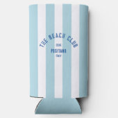 ザビーチクラブクレストブルーカバナストライプー スリム缶クーラー (裏面)