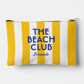 ザビーチクラブソレントイエローカバナストライプー アクセサリーポーチ (裏面)